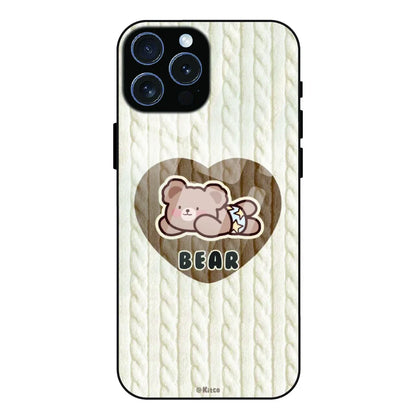 Bear Heart - Glass Case For Apple iPhone 15 Pro Max