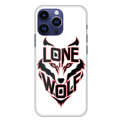 Lone Wolf Power Art - Printed Silicone Case For Apple iPhone 15 Pro Max