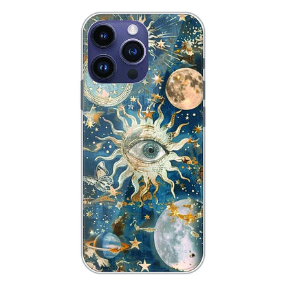 Mystic Cosmic Eye Galaxy - Printed Silicone Case For Apple iPhone 15 Pro Max