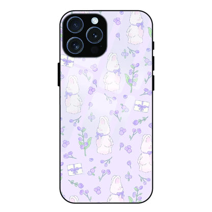 Lavender Bunny Gifts - Glass Case For Apple iPhone 15 Pro Max