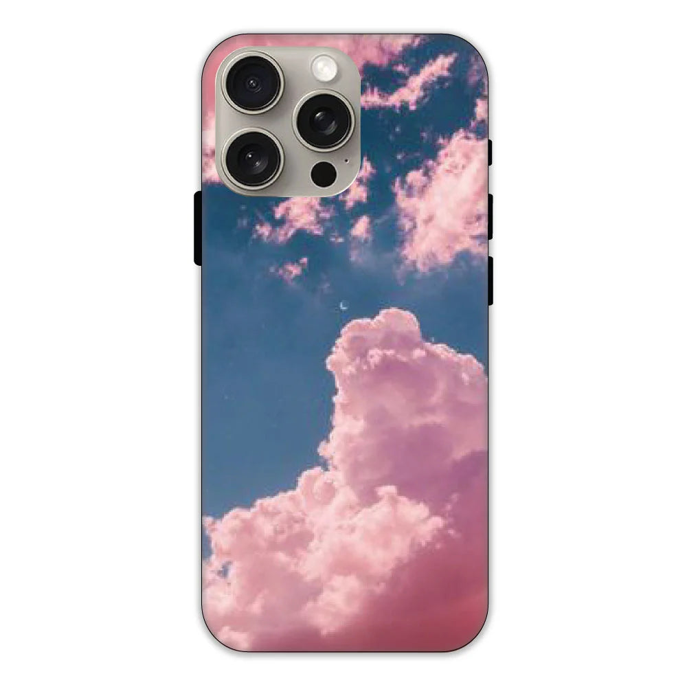 Pink and Blue Sky Hard Case Apple iPhone 15 Pro Max Models