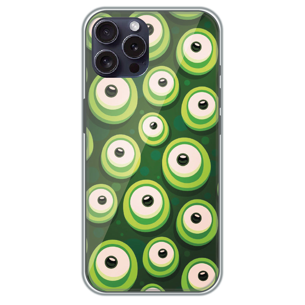 Alien Eyes - Printed Silicone Case for Apple iPhone 15 Pro Max