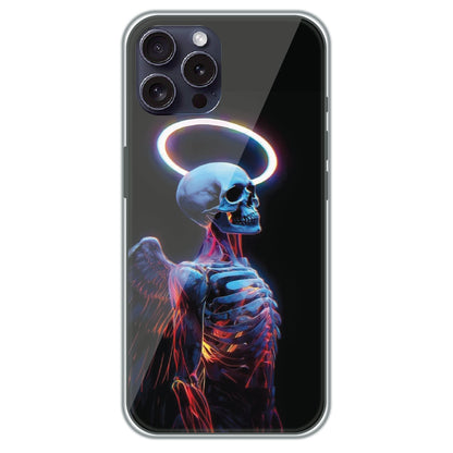 Angel Skeleton - Printed Silicone Case for Apple iPhone 15 Pro Max