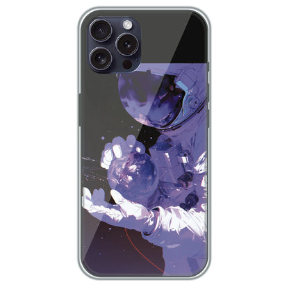 Astronaut in Space - Printed Silicone Case for Apple iPhone 15 Pro Max