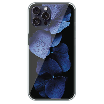Blue Hydrangea - Printed Silicone Case for Apple iPhone 15 Pro Max