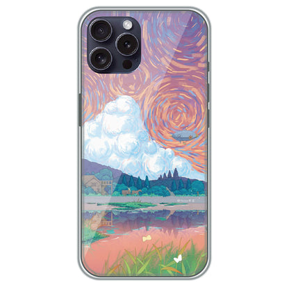 Dreamy Countryside - Printed Silicone Case for Apple iPhone 15 Pro Max