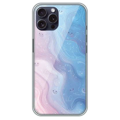 Dreamy Marble Smiles - Printed Silicone Case for Apple iPhone 15 Pro Max