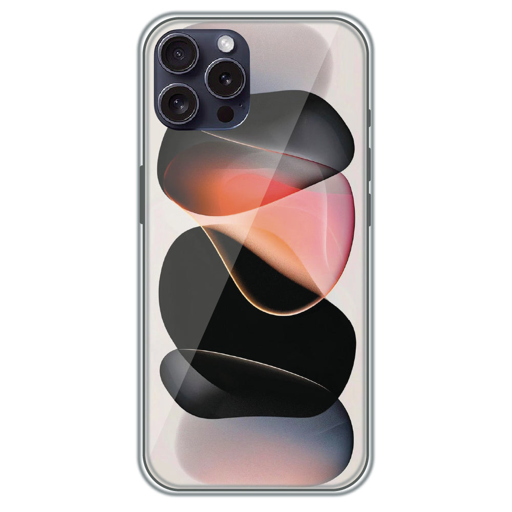 Floating Stones - Printed Silicone Case for Apple iPhone 15 Pro Max