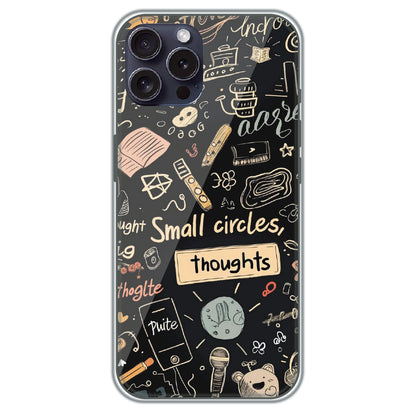 Small Circles, Big Thoughts - Printed Silicone Case for Apple iPhone 15 Pro Max