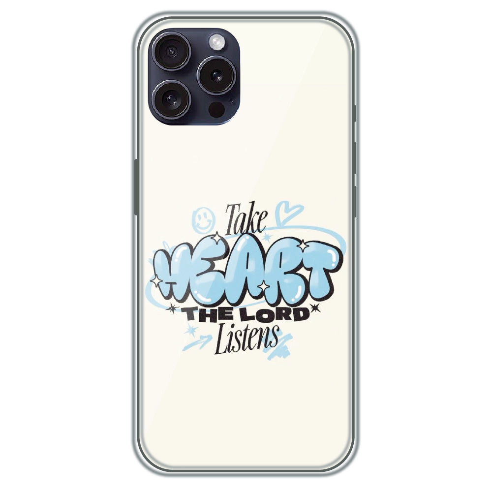 Take Heart - Printed Silicone Case for Apple iPhone 15 Pro Max
