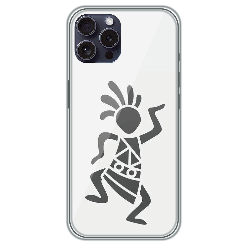 Tribal Dancer - Printed Silicone Case for Apple iPhone 15 Pro Max