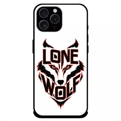 Lone Wolf Power Art - Glossy Metal Silicone Case For Apple iPhone 15 Pro Max