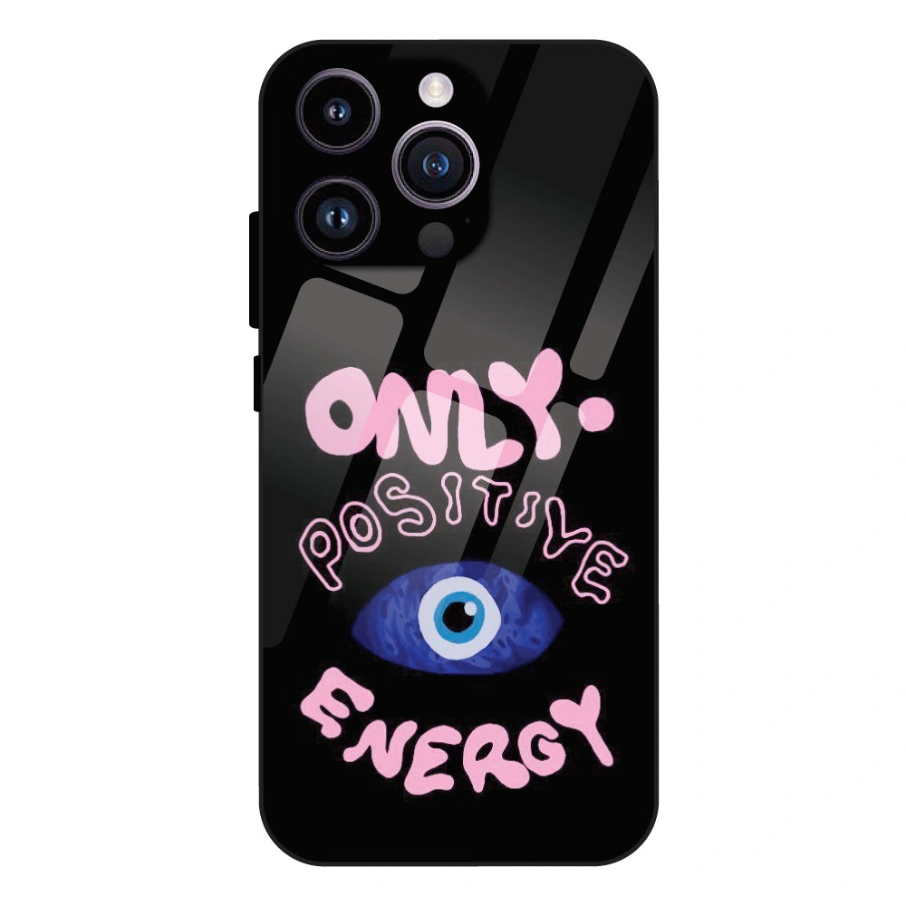 Only Positive Energy Evil Eye - Glass Case For Apple iPhone 15 Pro Max