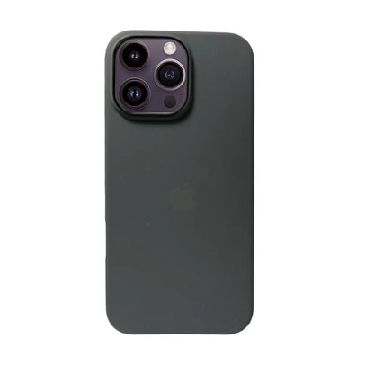 Black Liquid Silicone Case For Apple iPhone 15 Pro Max