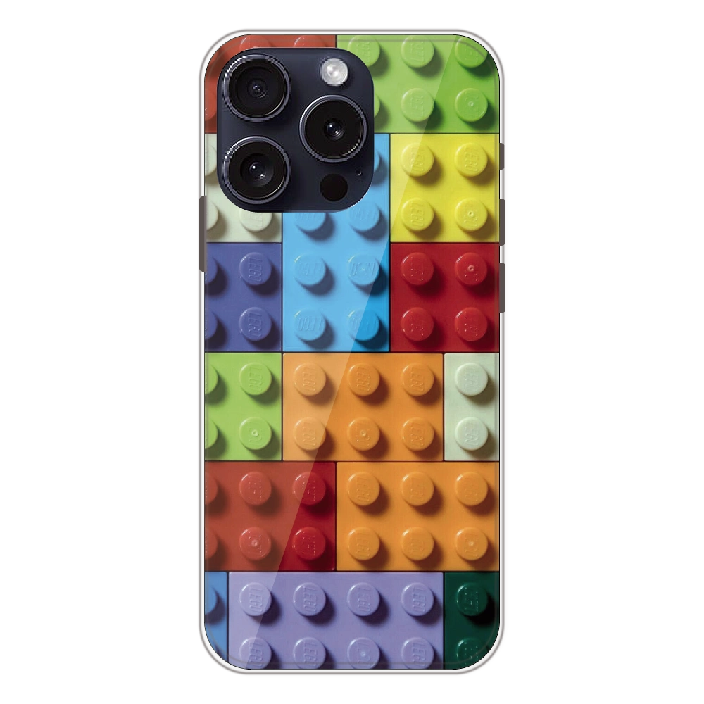3D Brick Texture - Printed Silicone Case For Apple iPhone 15 Pro