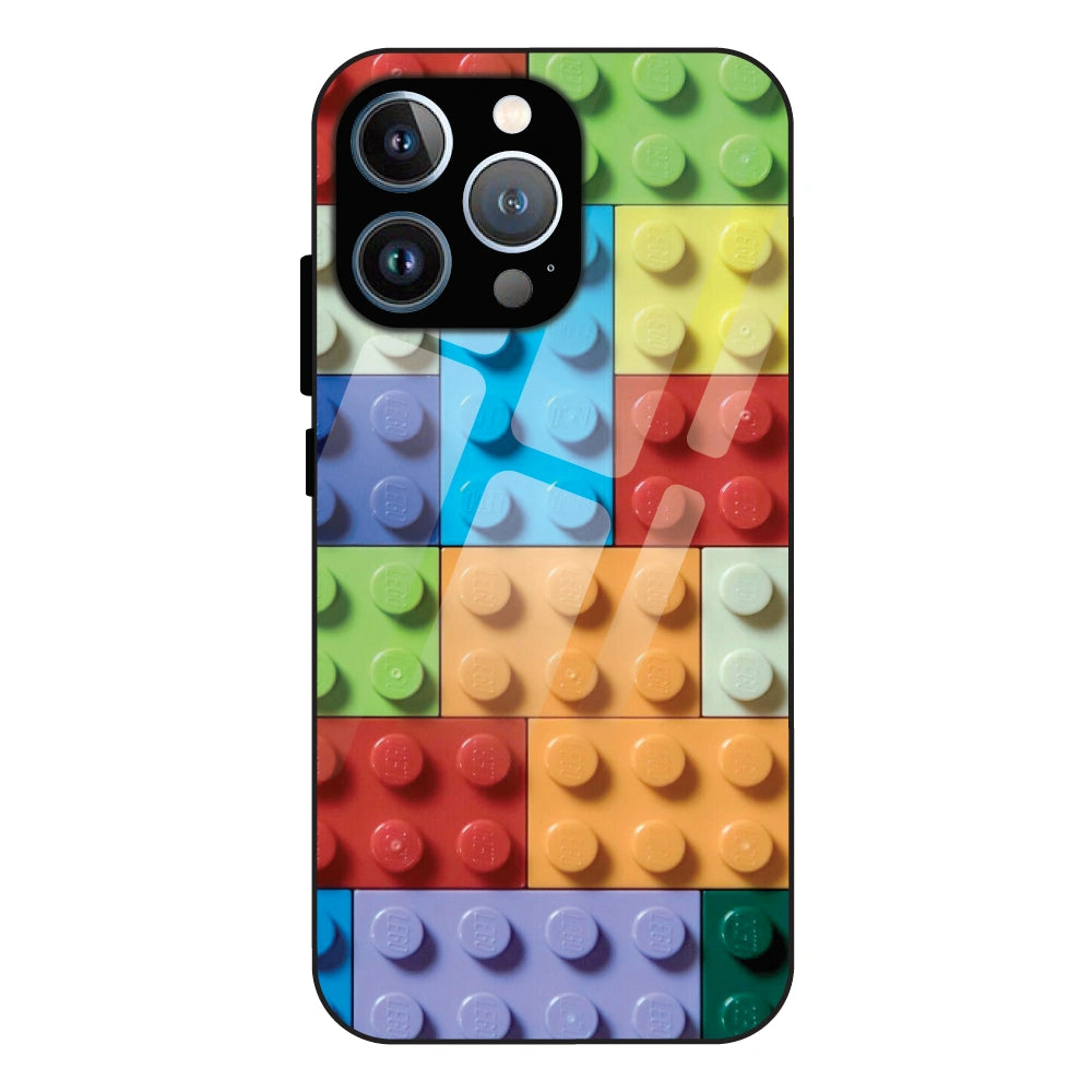 3D Brick Texture - Glass Case For Apple iPhone 15 Pro