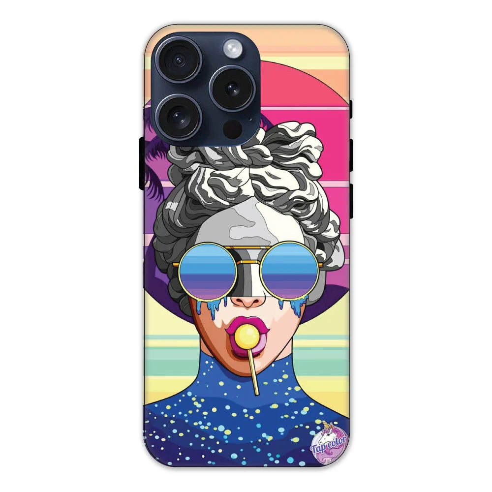 Lollipop Girl Hard Case Apple iPhone 15 Pro Models