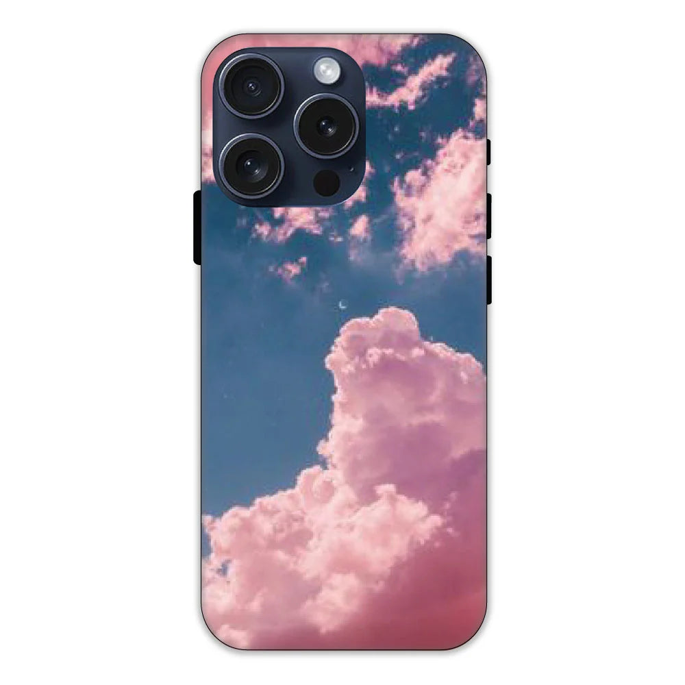 Pink and Blue Sky Hard Case Apple iPhone 15 Pro Models