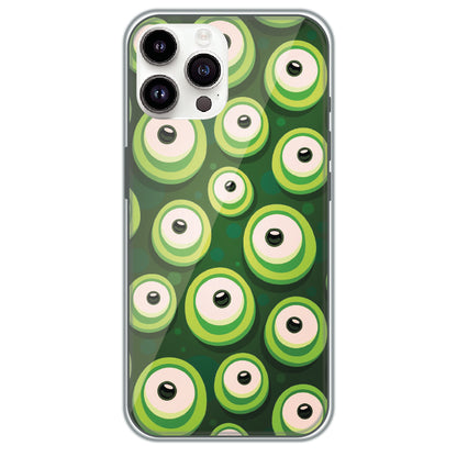 Alien Eyes - Printed Silicone Case for Apple iPhone 15 Pro