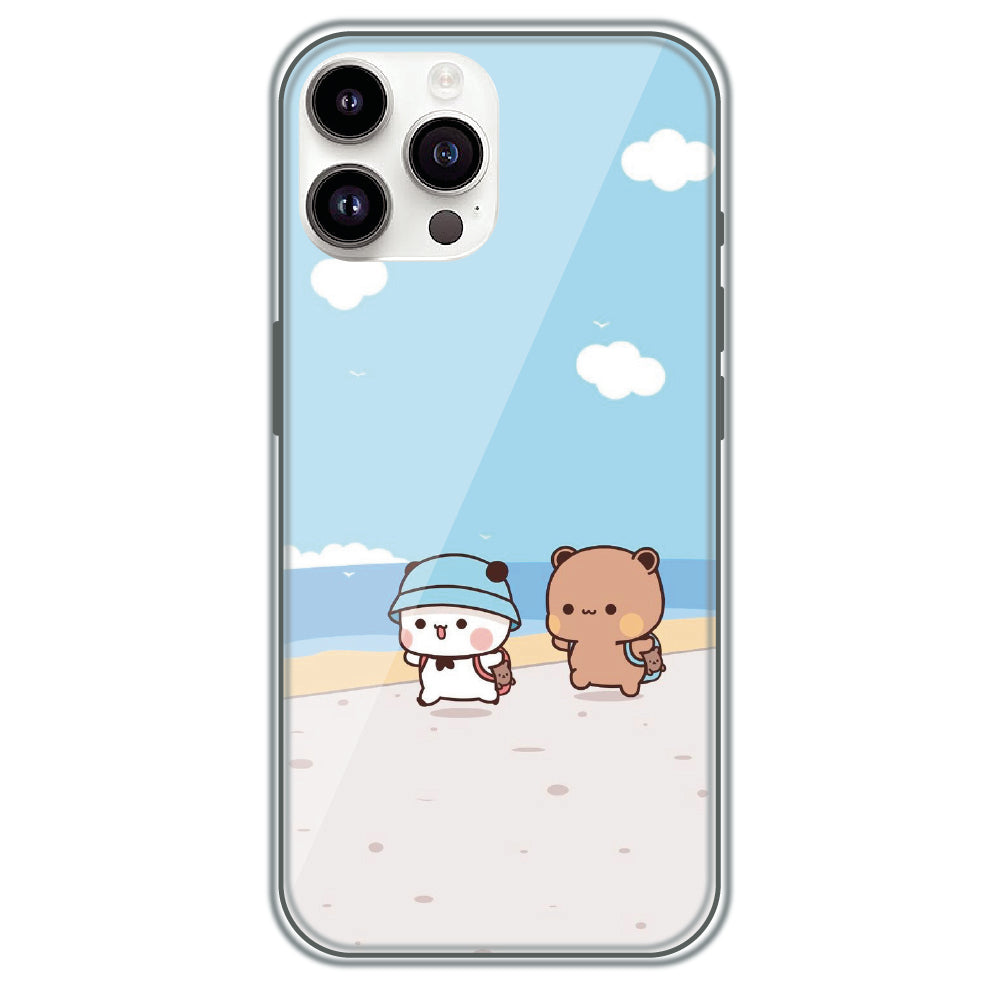 Beach Buddies - Printed Silicone Case for Apple iPhone 15 Pro