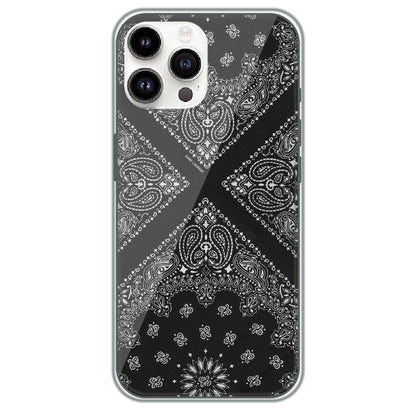Black Bandana - Printed Silicone Case for Apple iPhone 15 Pro