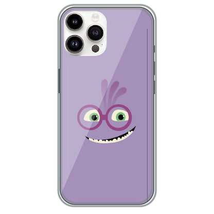 Grinning Purple Monster - Printed Silicone Case for Apple iPhone 15 Pro