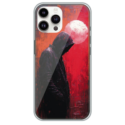 Hooded Silhouette - Printed Silicone Case for Apple iPhone 15 Pro