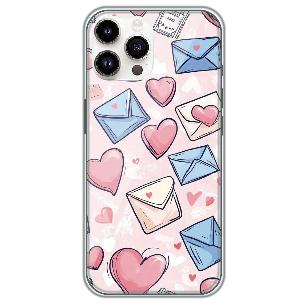 Love Letters - Printed Silicone Case for Apple iPhone 15 Pro
