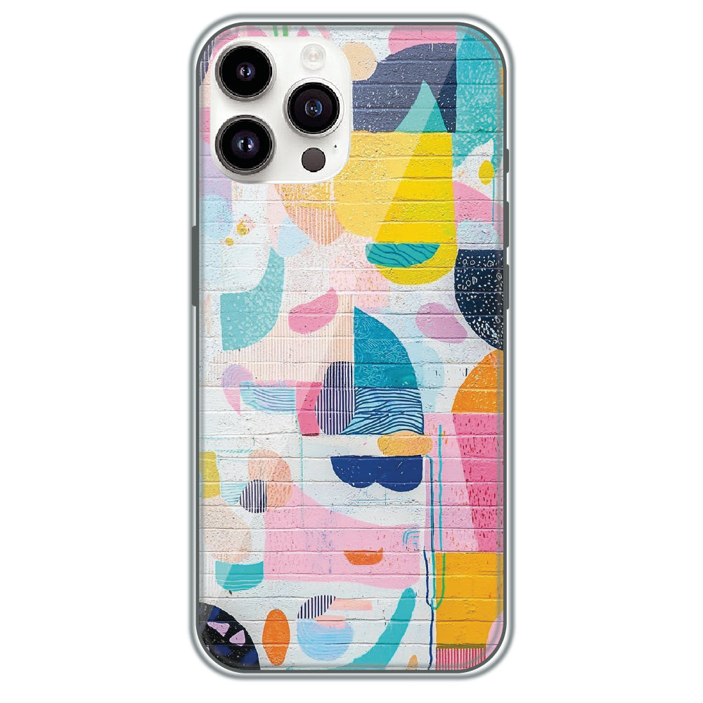 Painted Wall Mural - Printed Silicone Case for Apple iPhone 15 Pro