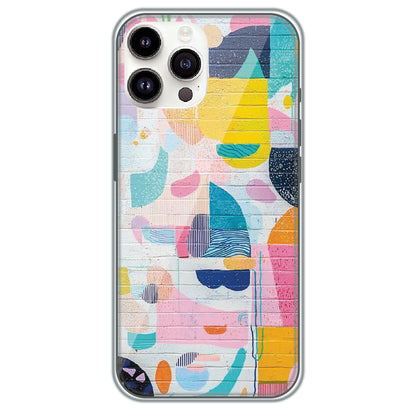 Painted Wall Mural - Printed Silicone Case for Apple iPhone 15 Pro