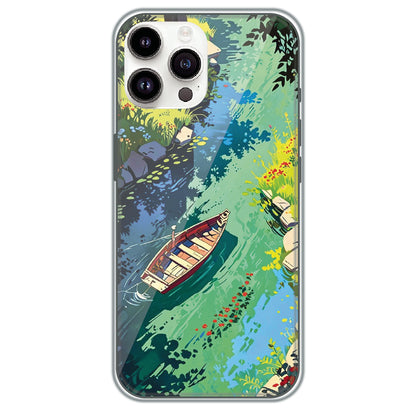 River Journey - Printed Silicone Case for Apple iPhone 15 Pro