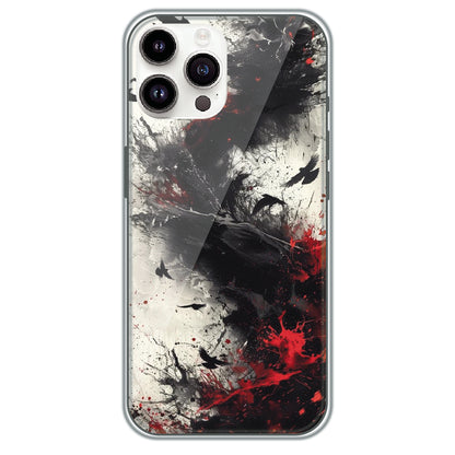 Scarlet Shadows - Printed Silicone Case for Apple iPhone 15 Pro