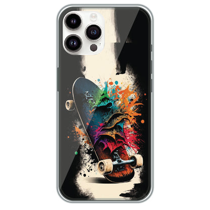 Splash Skate - Printed Silicone Case for Apple iPhone 15 Pro