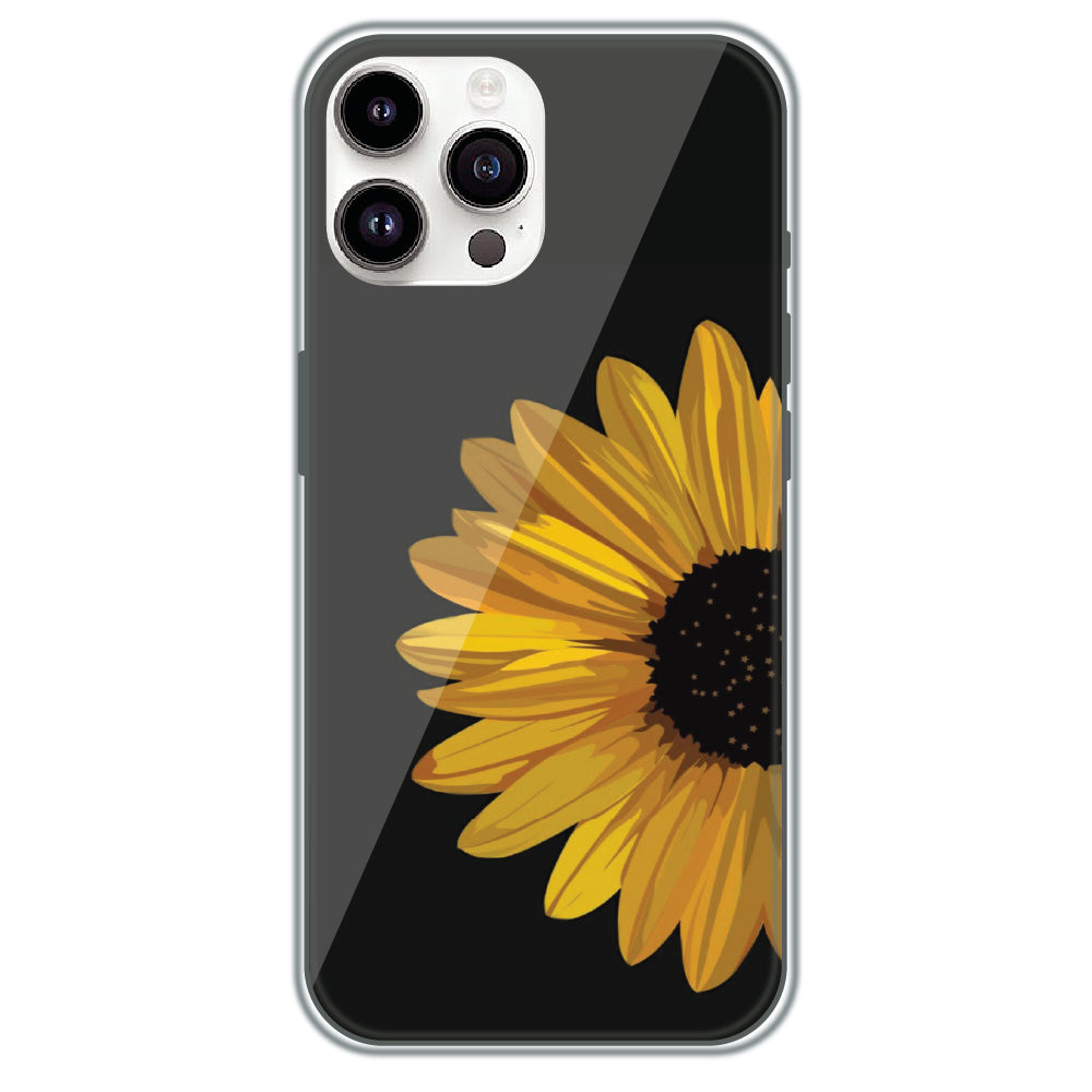 Sunflower Bloom - Printed Silicone Case for Apple iPhone 15 Pro