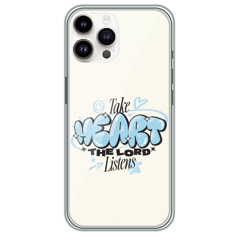 Take Heart - Printed Silicone Case for Apple iPhone 15 Pro