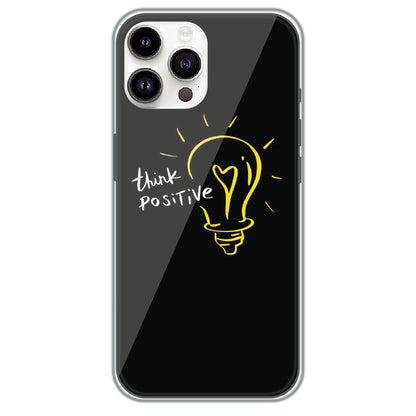 Think Positive - Printed Silicone Case for Apple iPhone 15 Pro