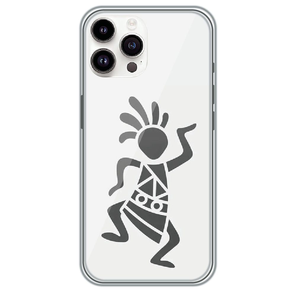 Tribal Dancer - Printed Silicone Case for Apple iPhone 15 Pro