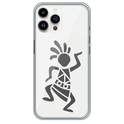 Tribal Dancer - Printed Silicone Case for Apple iPhone 15 Pro