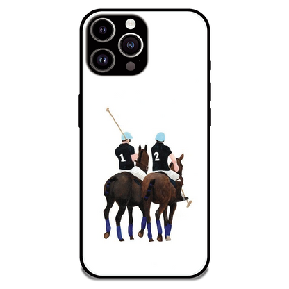 Polo Riders - Glossy Metal Silicone Case For Apple iPhone 15 Pro