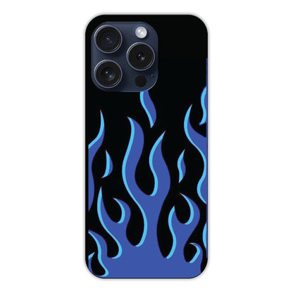 Blue Flames Hard Case For Apple iPhone 15 PRO Models