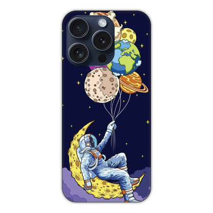 Astronaut & Balloons Hard Case Apple iPhone 15 Pro Models