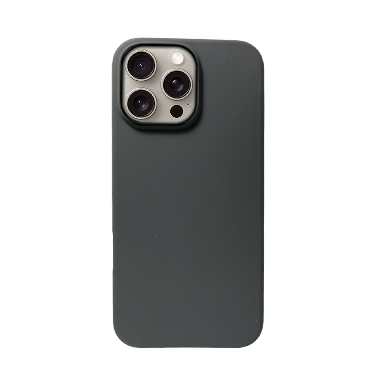 Black Liquid Silicone Case For Apple iPhone Models