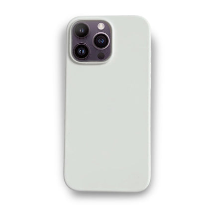 White Liquid Silicone Case For Apple iPhone Models
