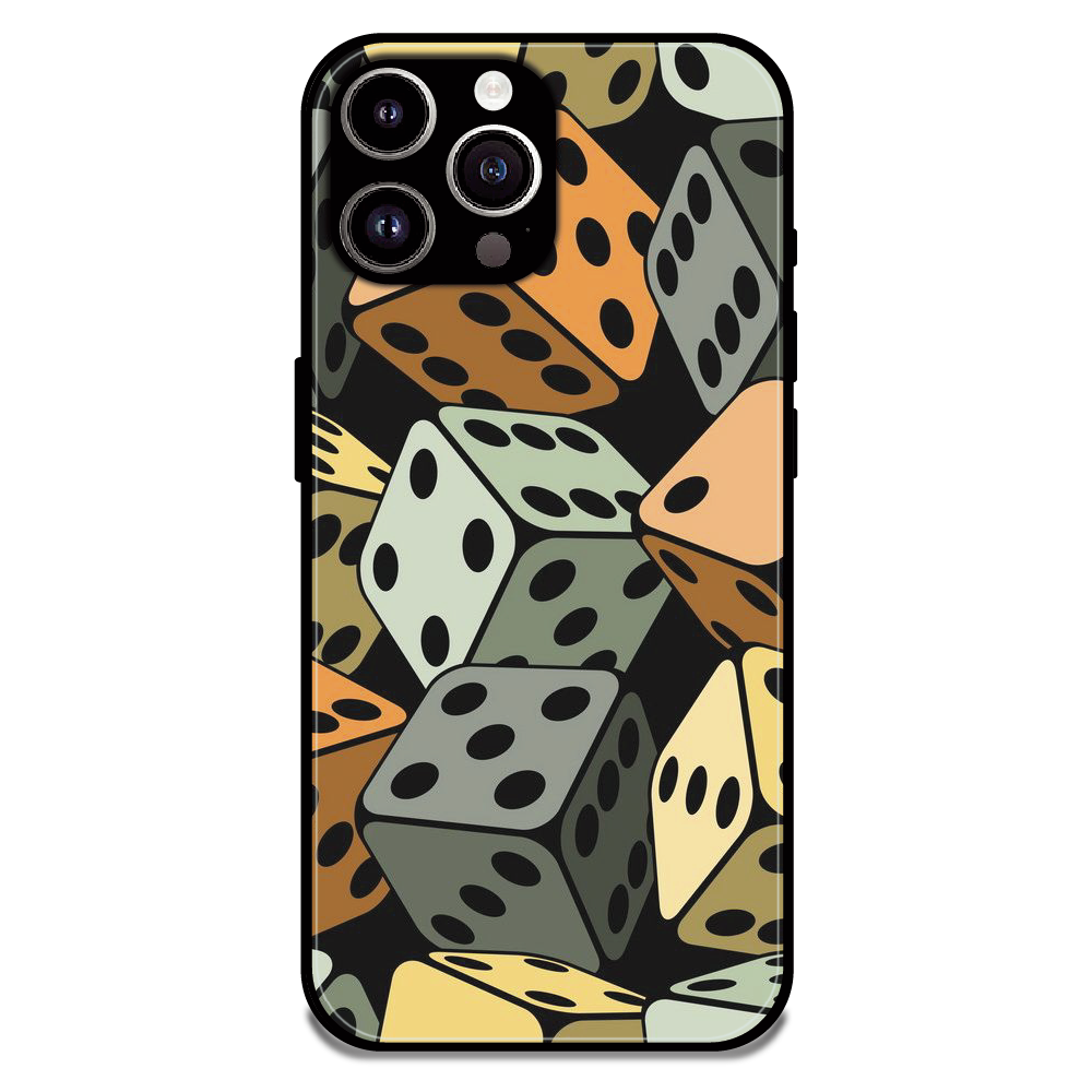Dice - Glossy Metal Silicone Case For Apple iPhone 15 Pro