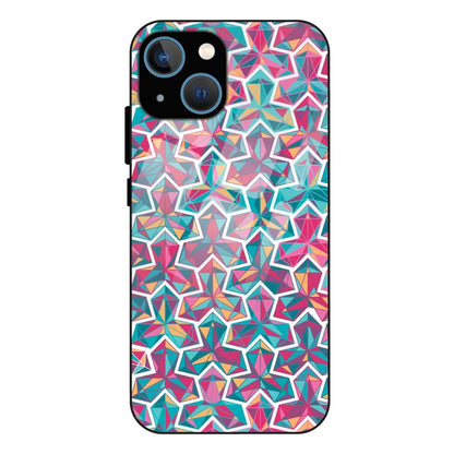 Colorful Abstract - Glass Case For Apple iPhone 15