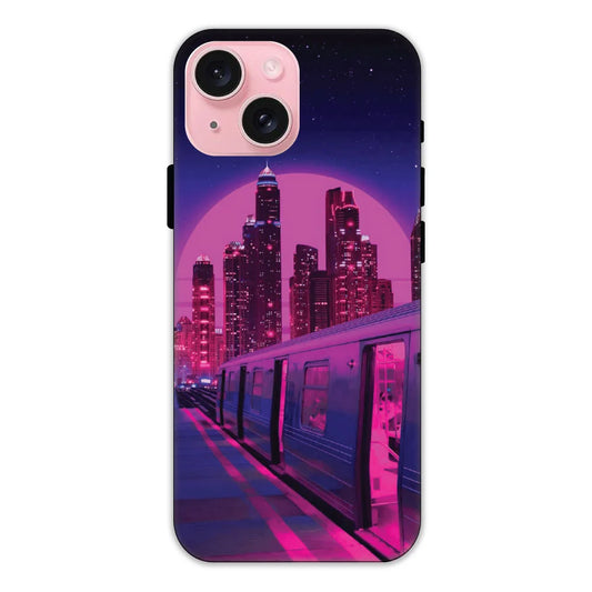 Neon City Synthwave Hard Case Apple iPhone 15 Models