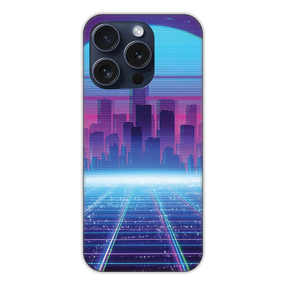 Cityscape Synthwave Hard Case Apple iPhone 15 Pro Models