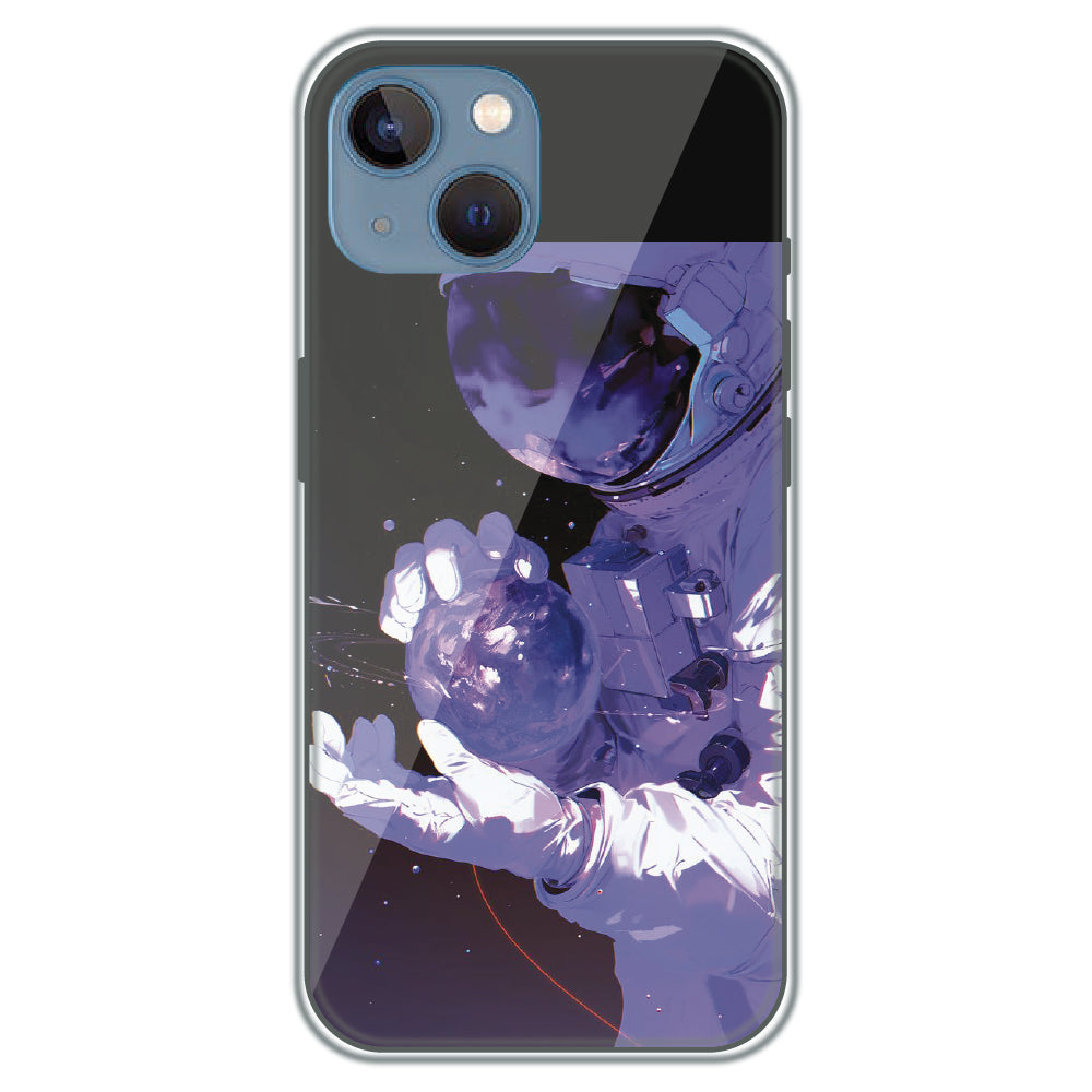 Astronaut in Space - Printed Silicone Case for Apple iPhone 15