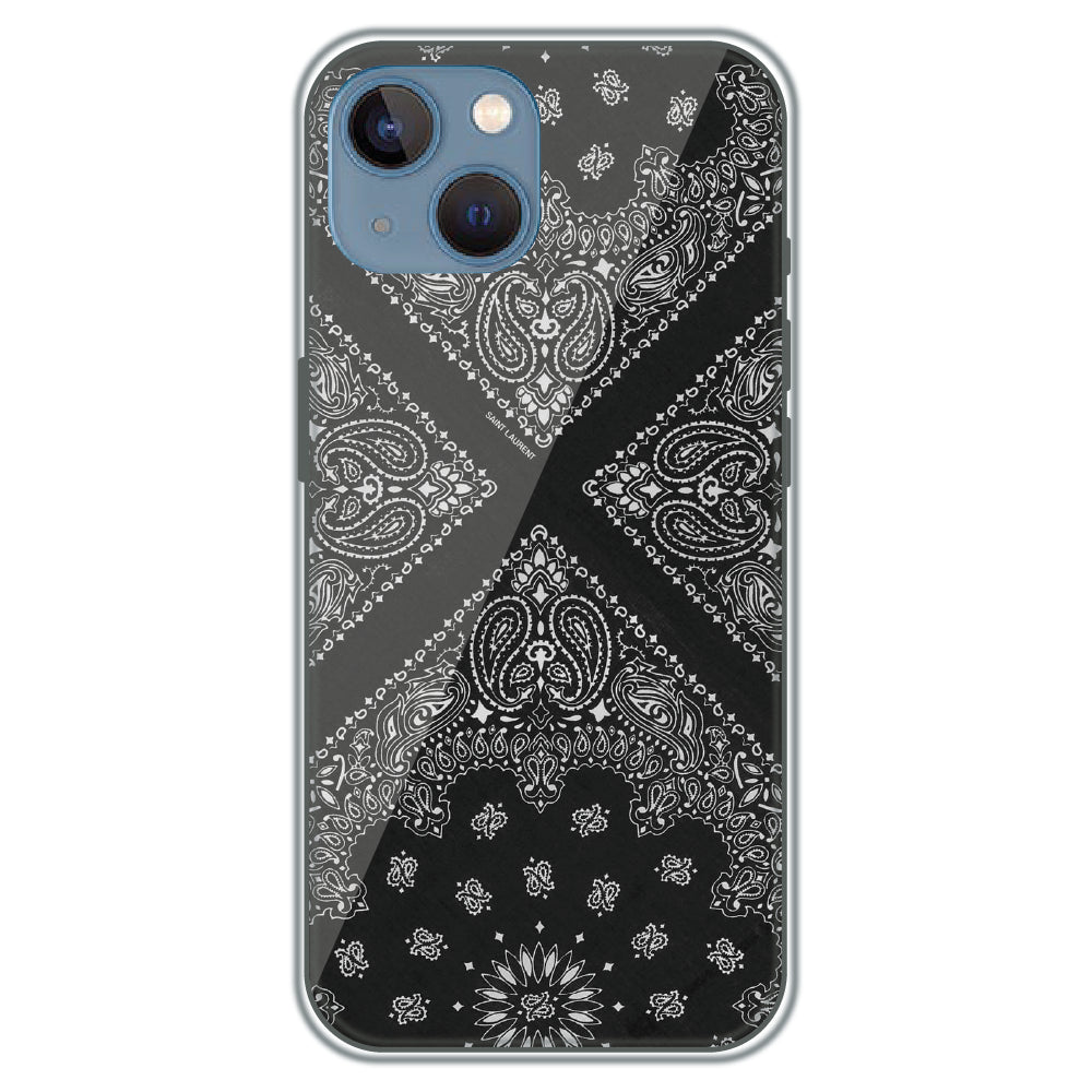 Black Bandana - Printed Silicone Case for Apple iPhone 15