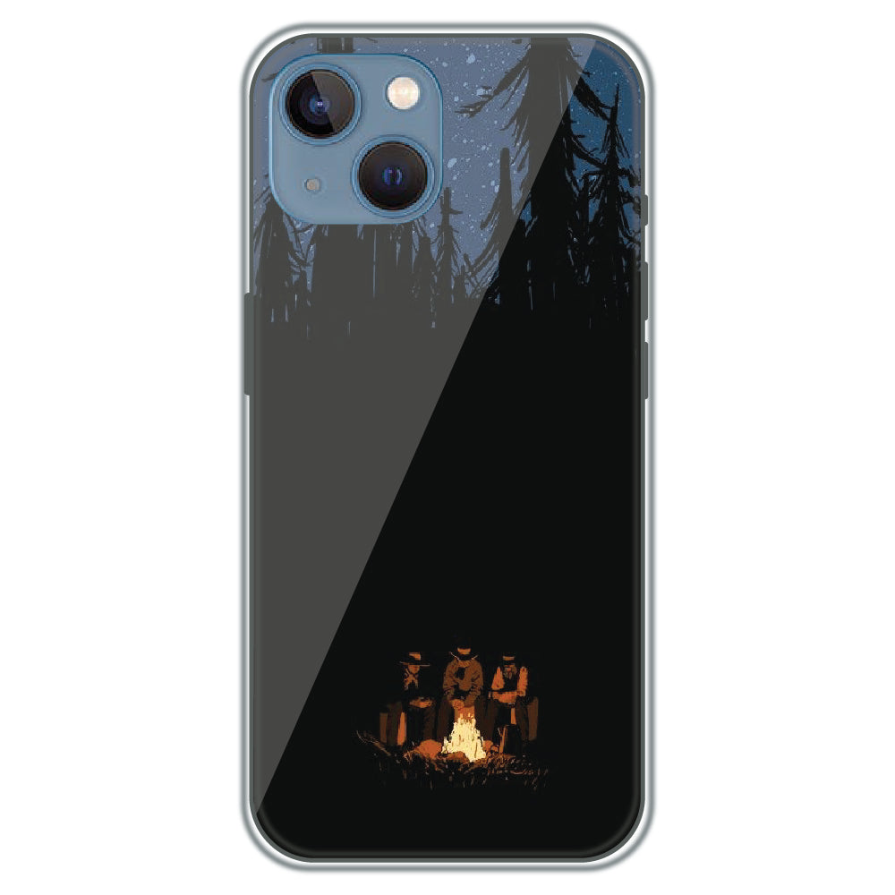 Campfire Night - Printed Silicone Case for Apple iPhone 15